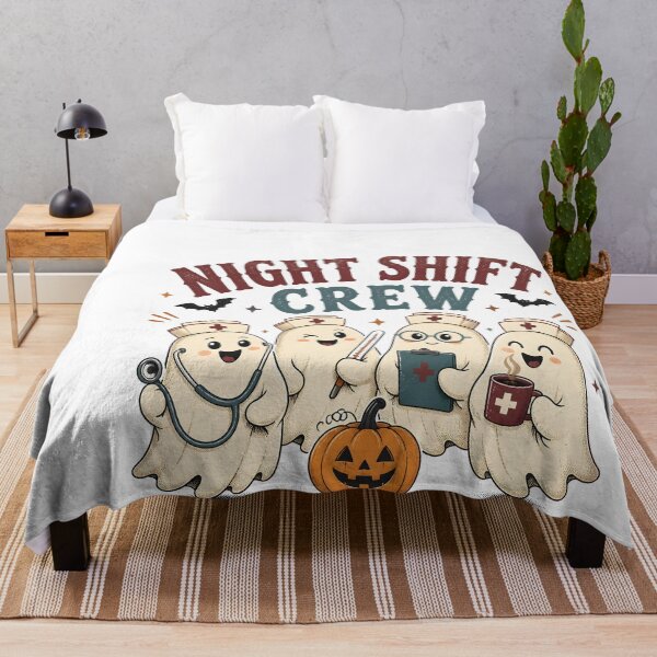 Item preview, Night Shift Crew Spooky Hospital Team Nurse designed and sold by LiviuGligoros.