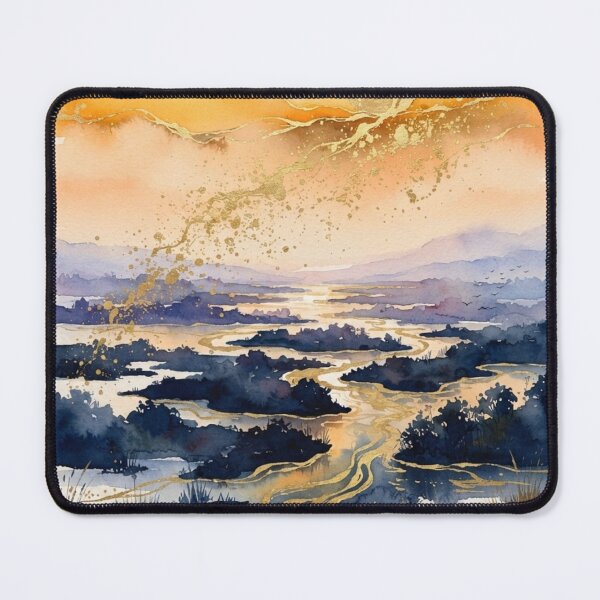 Item preview, Sunset in the Pre-Delta National Park in Watercolor - Argentine Landscapes designed and sold by Esencia Argentina.
