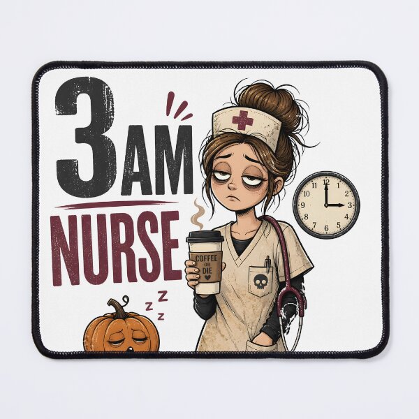 Item preview, 3 AM Nurse Tired Night Shift Hospital Worker designed and sold by LiviuGligoros.