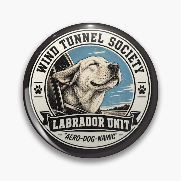 Artikelvorschau, Wind Tunnel Society – Labrador-Einheit – Aero-dog-namic/ Lustiges Labrador-Hundeabzeichen-Logo entworfen und verkauft von Halejo68.