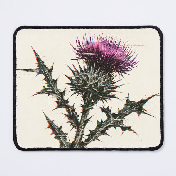 Item preview, Glitchcore Minimalist Thistle Art designed and sold by Elżbieta Kaps.