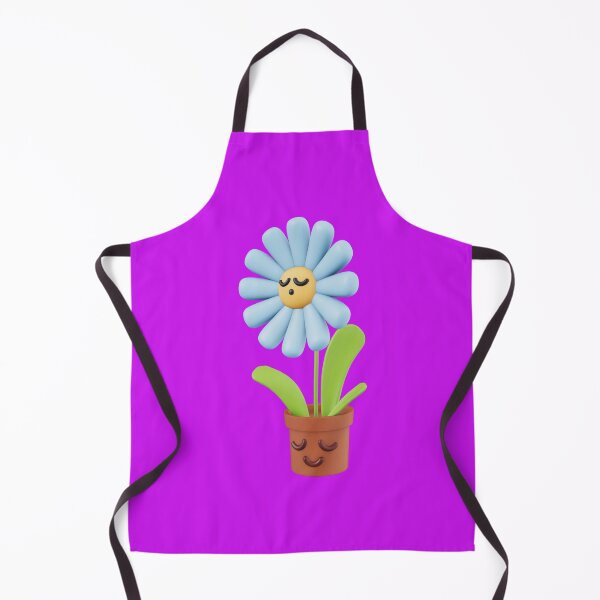 Item preview, Cute 3D Smiling Blue Flower in Pot Kawaii Aesthetic Art designed and sold by ArtistMadrid.