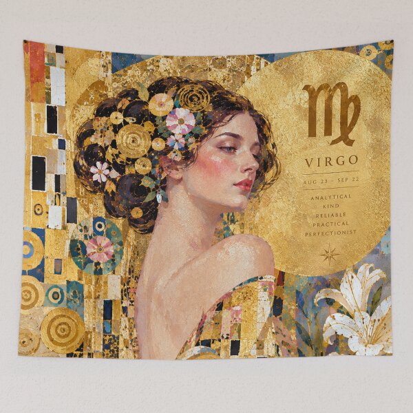 Item preview, Virgo Zodiac Painting – Celestial Maiden Astrology Art designed and sold by GalleryKauffeld.
