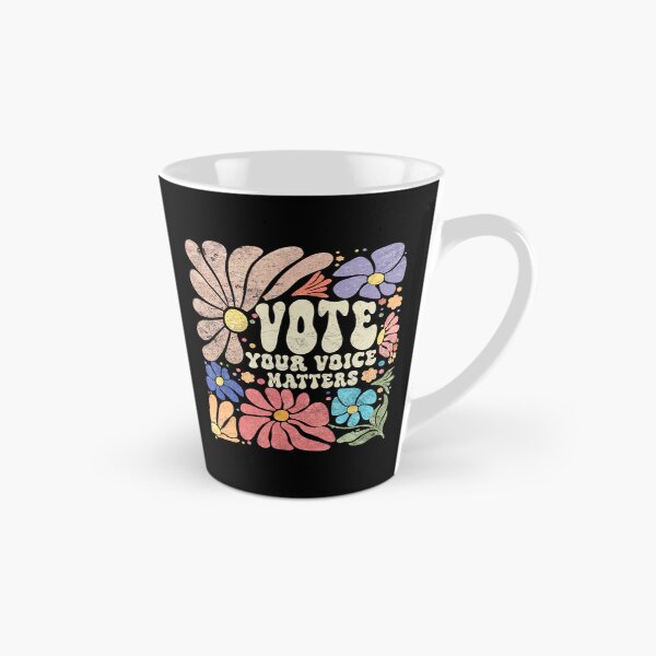 Item preview, Vote Your Voice Matters Retro Groovy 70s Floral Hippie Flowers  designed and sold by schoolofbullies.