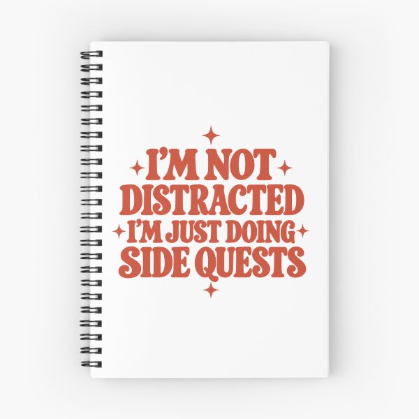 Item preview, I'm Not Distracted – Retro Side Quests Humor with Stars designed and sold by PalleteCreation.