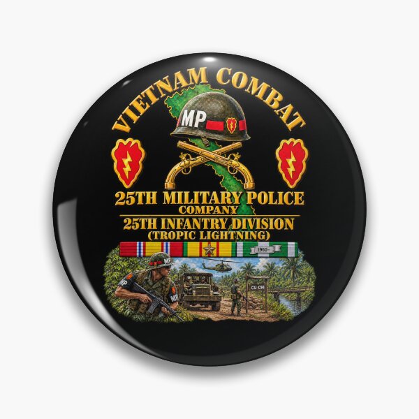 Item preview, Army - Vietnam Combat Veteran w 25th Military Police Co w 25th ID - 3D - Enhanced designed and sold by Military Insignia Products.