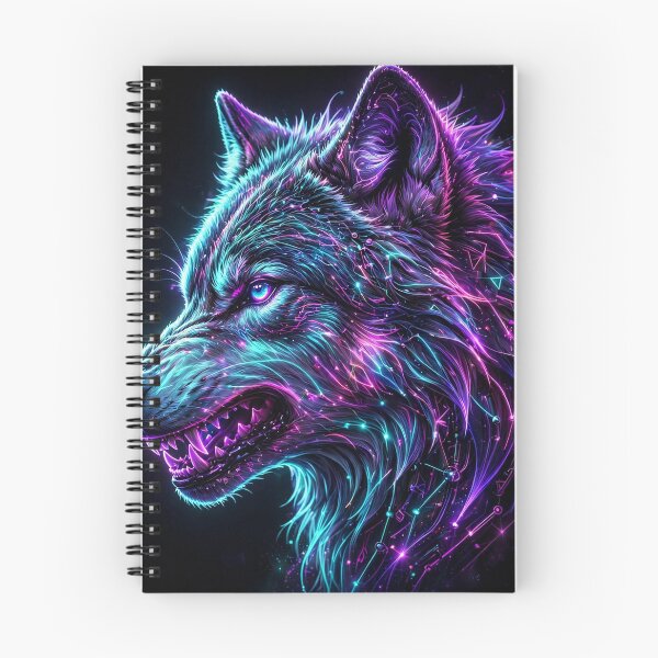 Item preview, Neon Wolf Glowing Spirit Animal designed and sold by Robert Lucio.