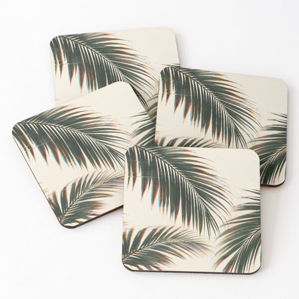 Item preview, Glitchcore Minimalist Palm Leaves Art designed and sold by Elżbieta  Kaps.