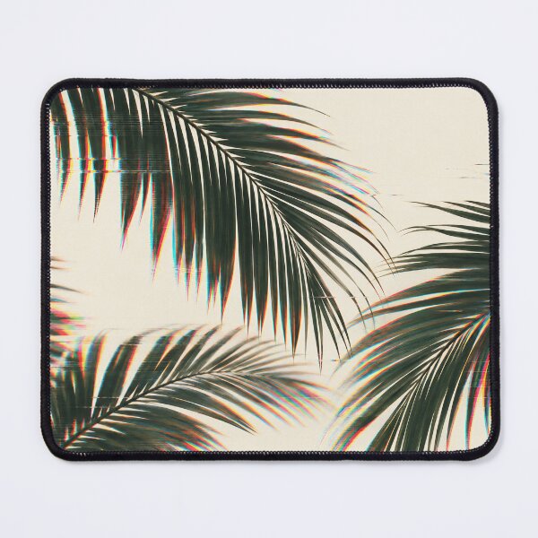Item preview, Glitchcore Minimalist Palm Leaves Art designed and sold by Elżbieta Kaps.