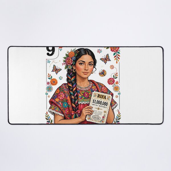 Item preview, LA DAMA RIFA $1,000,000 GANADOR - Mexican Loteria Card - 9 La Dama Loteria Mexicana designed and sold by HydStyle99.