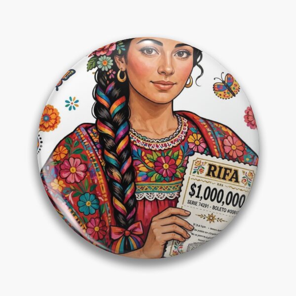 Item preview, LA DAMA RIFA $1,000,000 GANADOR - Mexican Loteria Card - 9 La Dama Loteria Mexicana designed and sold by HydStyle99.
