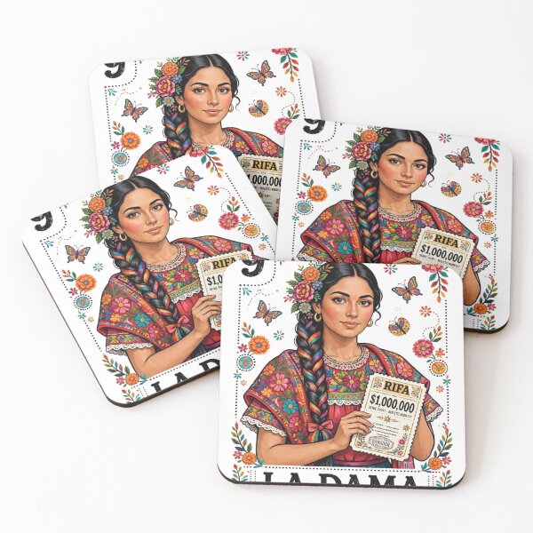 Item preview, LA DAMA RIFA $1,000,000 GANADOR - Mexican Loteria Card - 9 La Dama Loteria Mexicana designed and sold by HydStyle99.