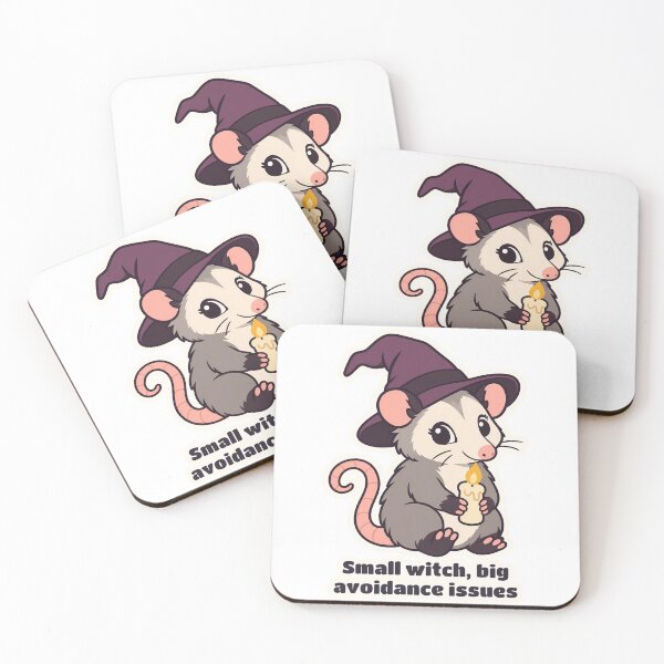 Item preview, Witchy Possum Holding Candle Avoidance Issues designed and sold by OuqCreations.