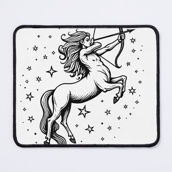 Item preview, Sagittarius Centaur Archer Tattoo Flash Design designed and sold by Qubivibe.