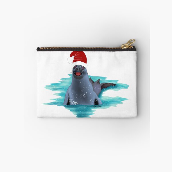 Item preview, Christmas Elephan Seal with happy smiling face designed and sold by A Sweet  Fragrance Art.