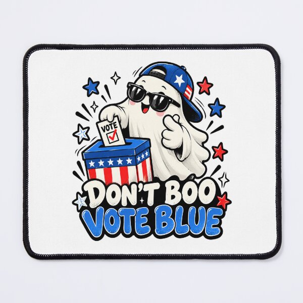 Item preview, Don't Boo Vote Blue Funny Halloween Ghost Vote Early Democrat designed and sold by elongatedjazz.