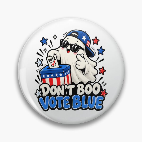 Item preview, Don't Boo Vote Blue Funny Halloween Ghost Vote Early Democrat  designed and sold by elongatedjazz.