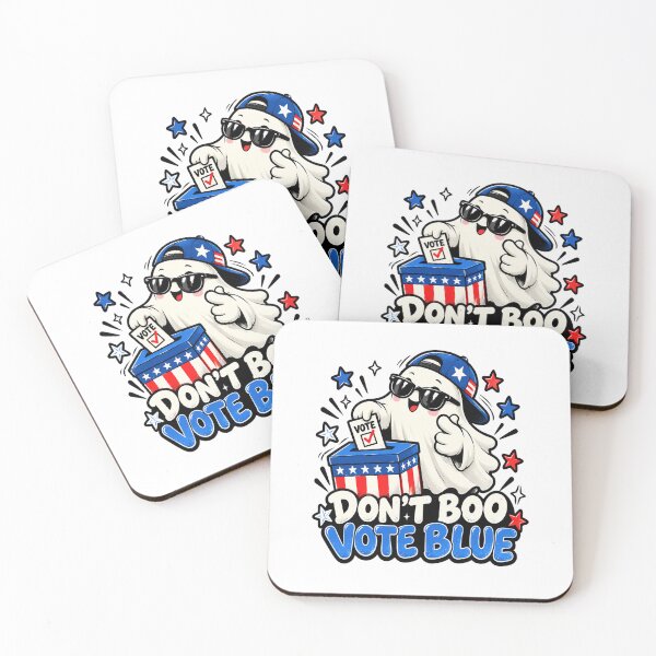 Item preview, Don't Boo Vote Blue Funny Halloween Ghost Vote Early Democrat  designed and sold by elongatedjazz.