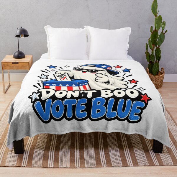 Item preview, Don't Boo Vote Blue Funny Halloween Ghost Vote Early Democrat  designed and sold by elongatedjazz.
