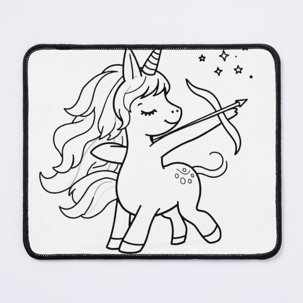 Item preview, Chibi Sagittarius Centaur Girl Tattoo Flash Design designed and sold by Qubivibe.