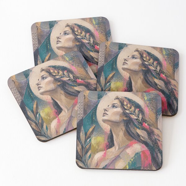Item preview, Virgo Zodiac Painting – Celestial Maiden Astrology Art designed and sold by GalleryKauffeld.