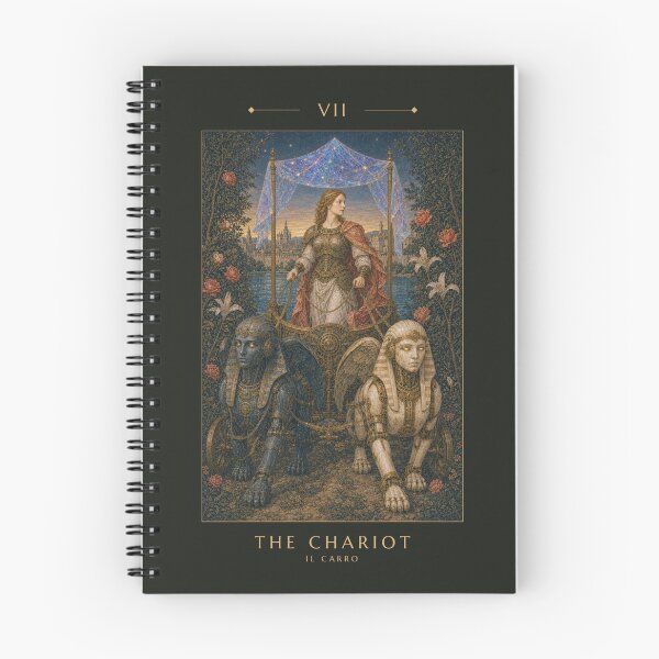 Artikelvorschau, Die Tarotkarte „Der Wagen“ – Kunstdruck der Cyber Renaissance von Crepuscolo entworfen und verkauft von DMarquiseArt.