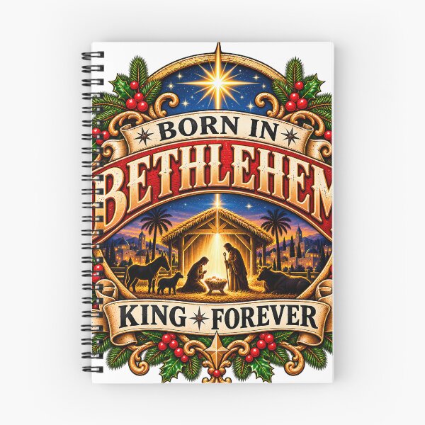 Item preview, Born In Bethlehem King Forever Nativity Christian Christmas designed and sold by 198tees.