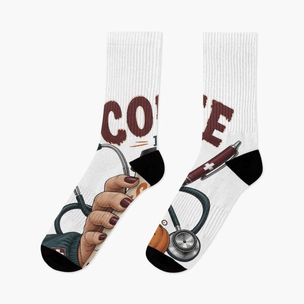 Item preview, Coffee Is My Survival Plan Spooky Nurse designed and sold by LiviuGligoros.