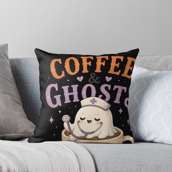 Item preview, Coffee And Ghosts Nurse Spooky Hospital designed and sold by LiviuGligoros.