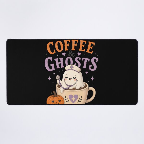 Item preview, Coffee And Ghosts Nurse Spooky Hospital designed and sold by LiviuGligoros.