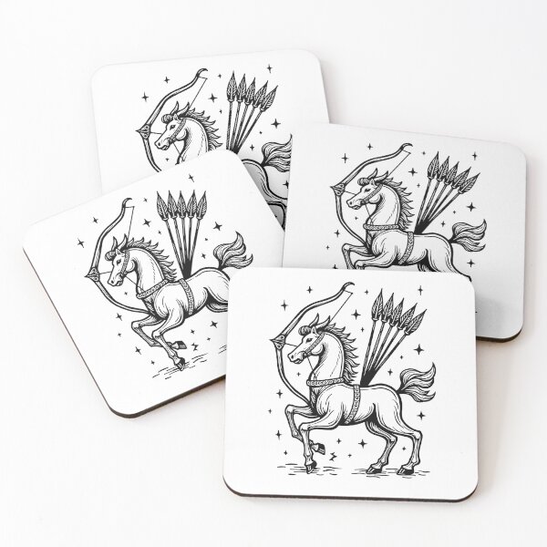 Item preview, Vintage Sagittarius Centaur Tattoo Flash designed and sold by Qubivibe.