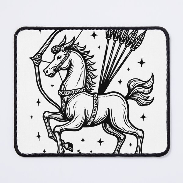 Item preview, Vintage Sagittarius Centaur Tattoo Flash designed and sold by Qubivibe.