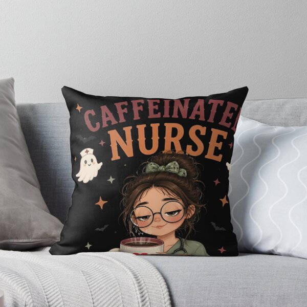 Item preview, Caffeinated Nurse Spooky Autumn Coffee Medical designed and sold by LiviuGligoros.