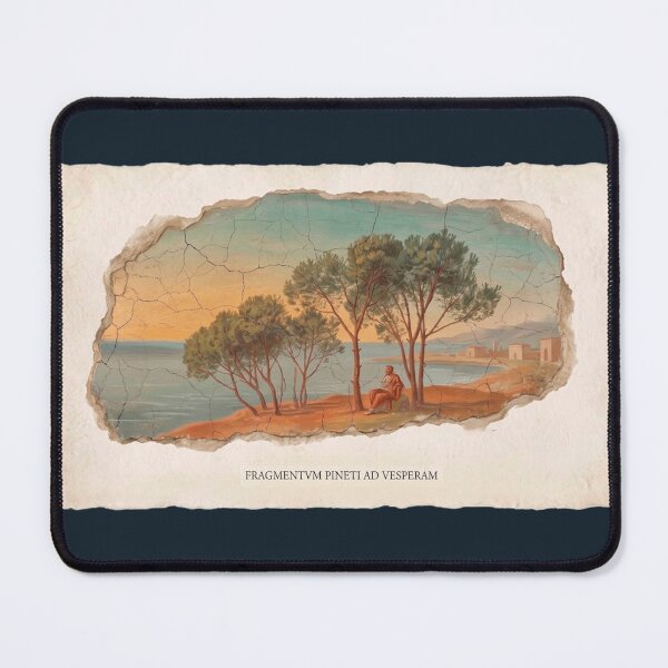Item preview, Roman Pine Tree Fresco - Ancient Mediterranean Landscape Art designed and sold by codex antique.
