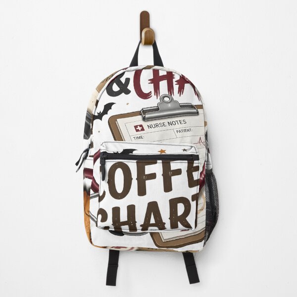 Item preview, Coffee Charts And Chaos Funny Spooky Nurse designed and sold by LiviuGligoros.
