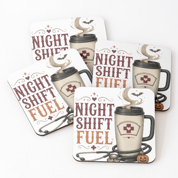 Item preview, Night Shift Fuel Spooky Coffee Cup Nurse designed and sold by LiviuGligoros.