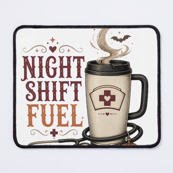 Item preview, Night Shift Fuel Spooky Coffee Cup Nurse designed and sold by LiviuGligoros.