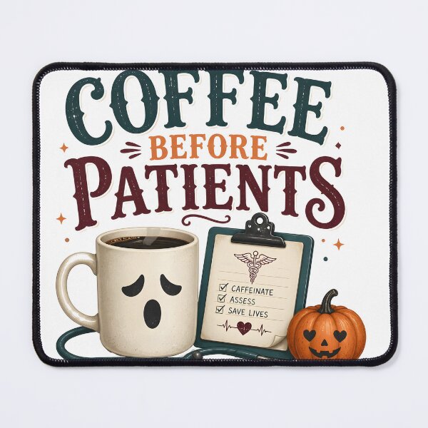 Item preview, Coffee Before Patients Funny Spooky Nurse designed and sold by LiviuGligoros.