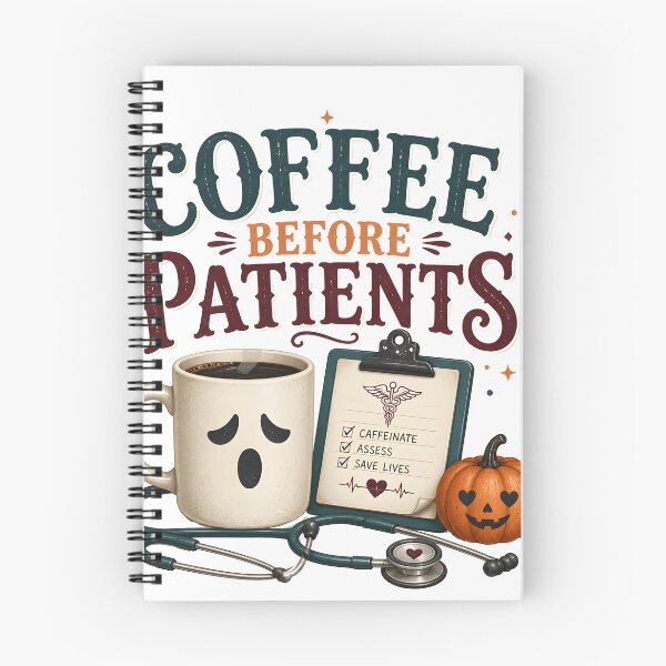 Item preview, Coffee Before Patients Funny Spooky Nurse designed and sold by LiviuGligoros.
