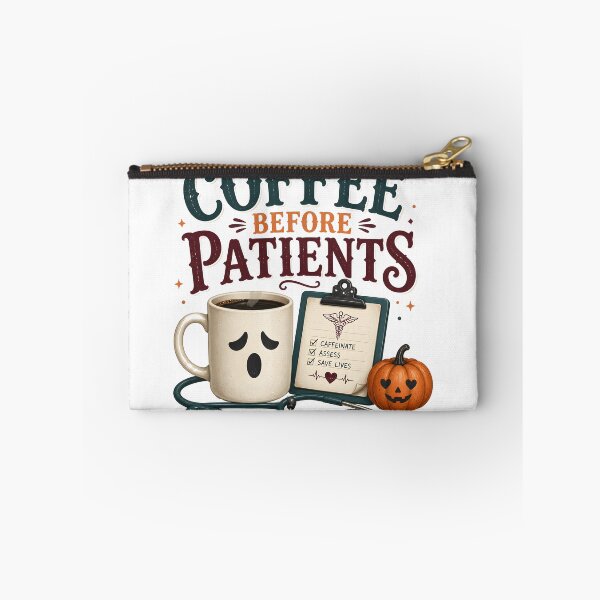 Item preview, Coffee Before Patients Funny Spooky Nurse designed and sold by LiviuGligoros.