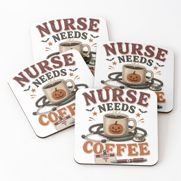 Item preview, Nurse Needs Coffee Spooky Autumn Hospital designed and sold by LiviuGligoros.