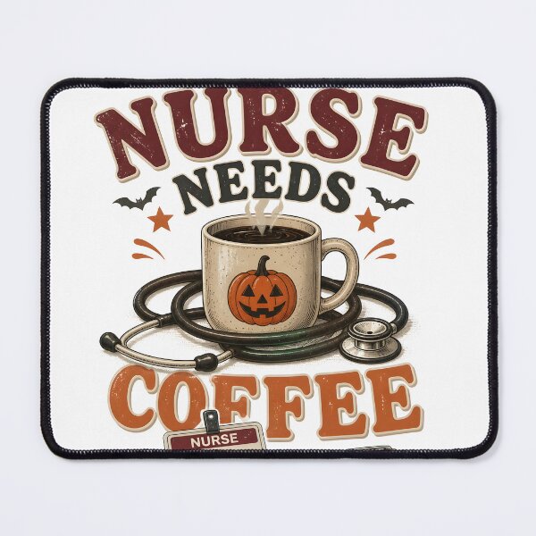 Item preview, Nurse Needs Coffee Spooky Autumn Hospital designed and sold by LiviuGligoros.
