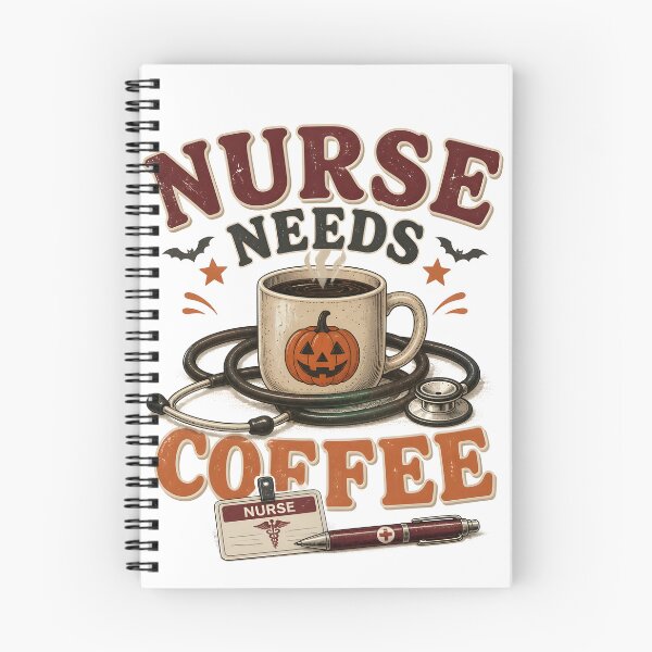 Item preview, Nurse Needs Coffee Spooky Autumn Hospital designed and sold by LiviuGligoros.