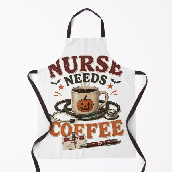 Item preview, Nurse Needs Coffee Spooky Autumn Hospital designed and sold by LiviuGligoros.