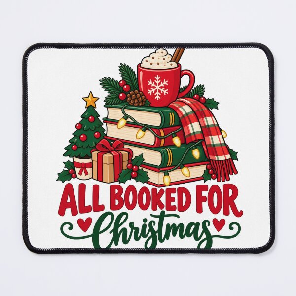Item preview, All Booked For Christmas Shirt For Book Lover designed and sold by teesterra.