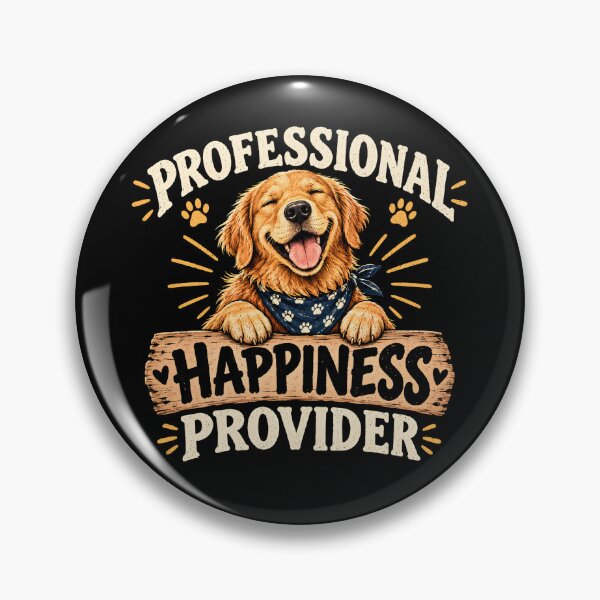 Item preview, Professional Happiness Provider Golden Retriever designed and sold by monika-arthing.