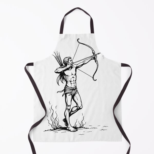 Item preview, Sagittarius Archer Shooting Stars - Tattoo Line Art designed and sold by Qubivibe.