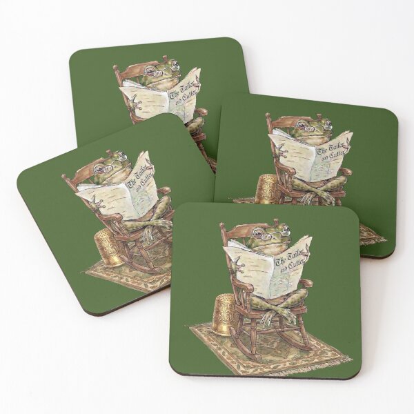 Item preview, Frog Reading Newspaper in Rocking Chair designed and sold by Merli7.