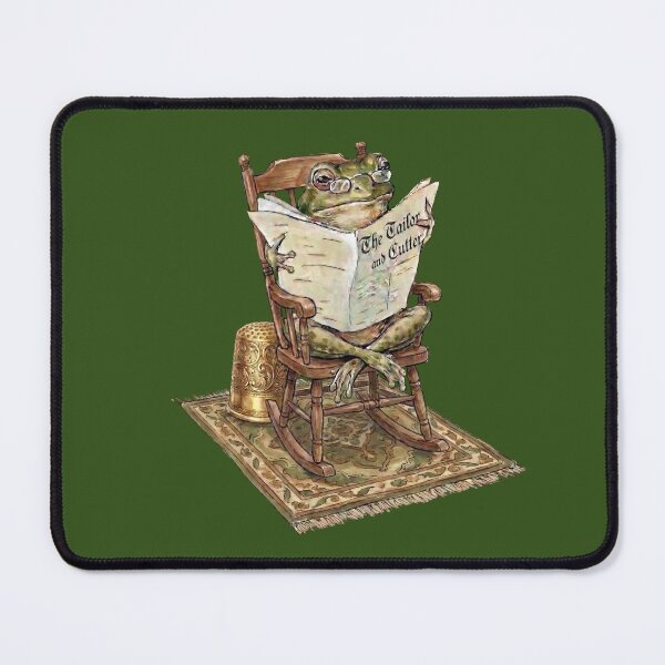 Item preview, Frog Reading Newspaper in Rocking Chair designed and sold by Merli7.