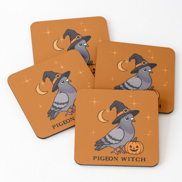 Item preview,  Pigeon Halloween – Funny Cute Witch Pigeon designed and sold by WikaKowalczyk.